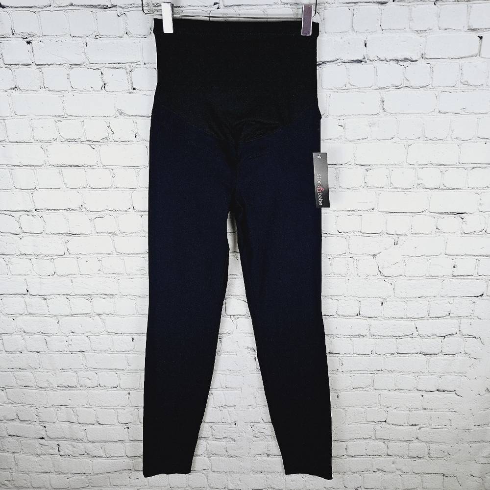 STORK & BABE by Thyme | maternity stretch over-belly skinny career pants